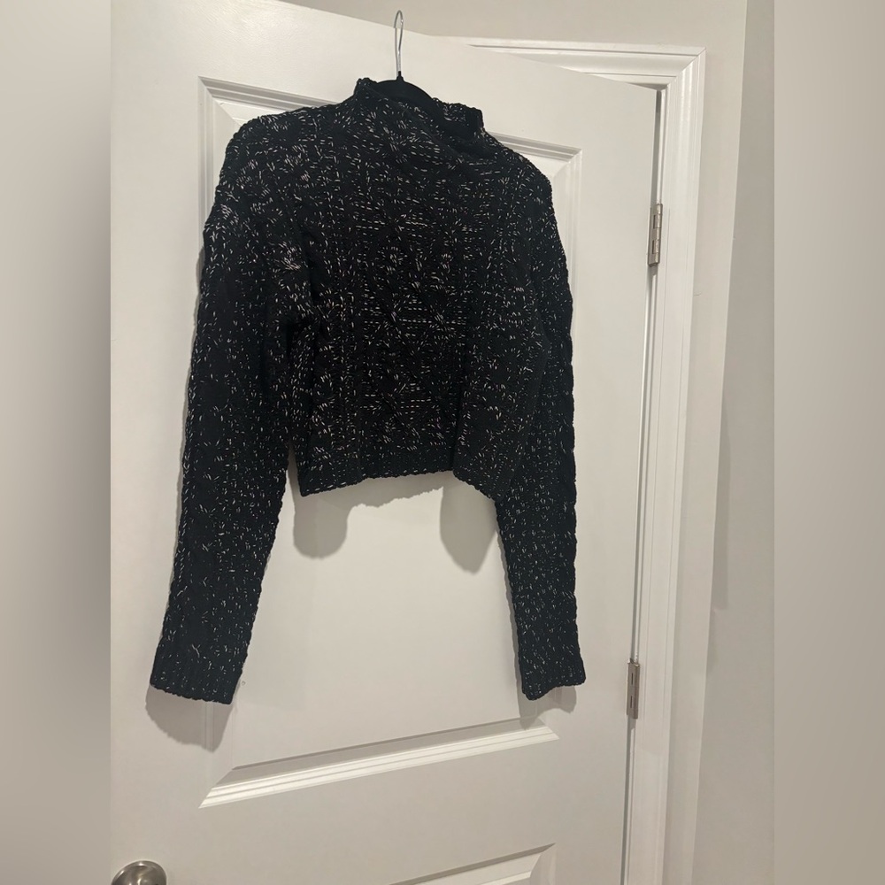 Black and White Knit Sweater